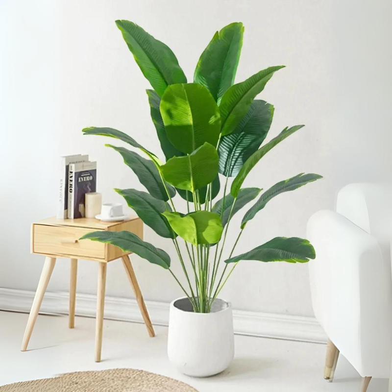 Floralia Realistische Monstera-Fauxpflanze für tropisches Ambiente