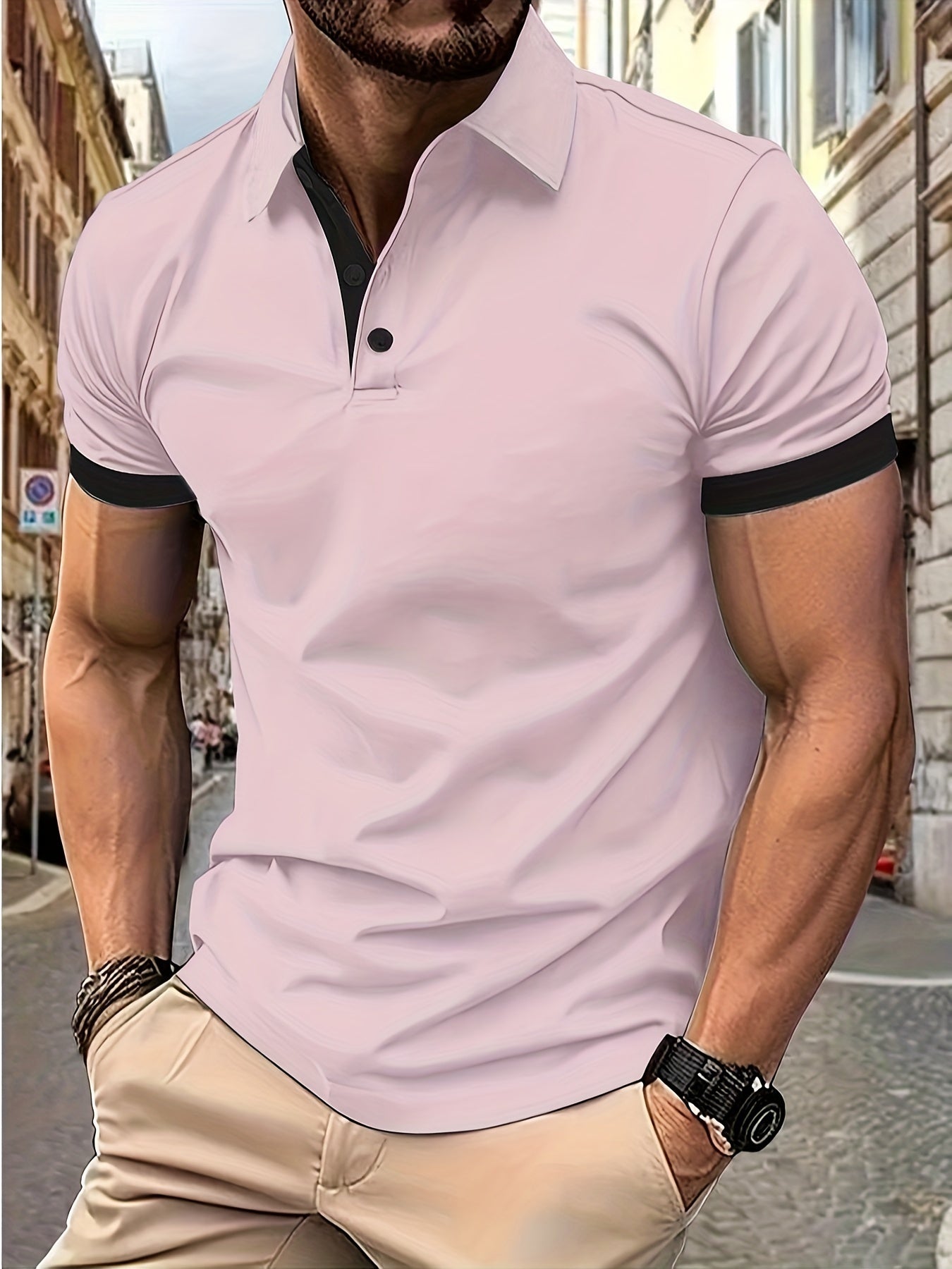 MaxStyle Modernes Polohemd für Herren