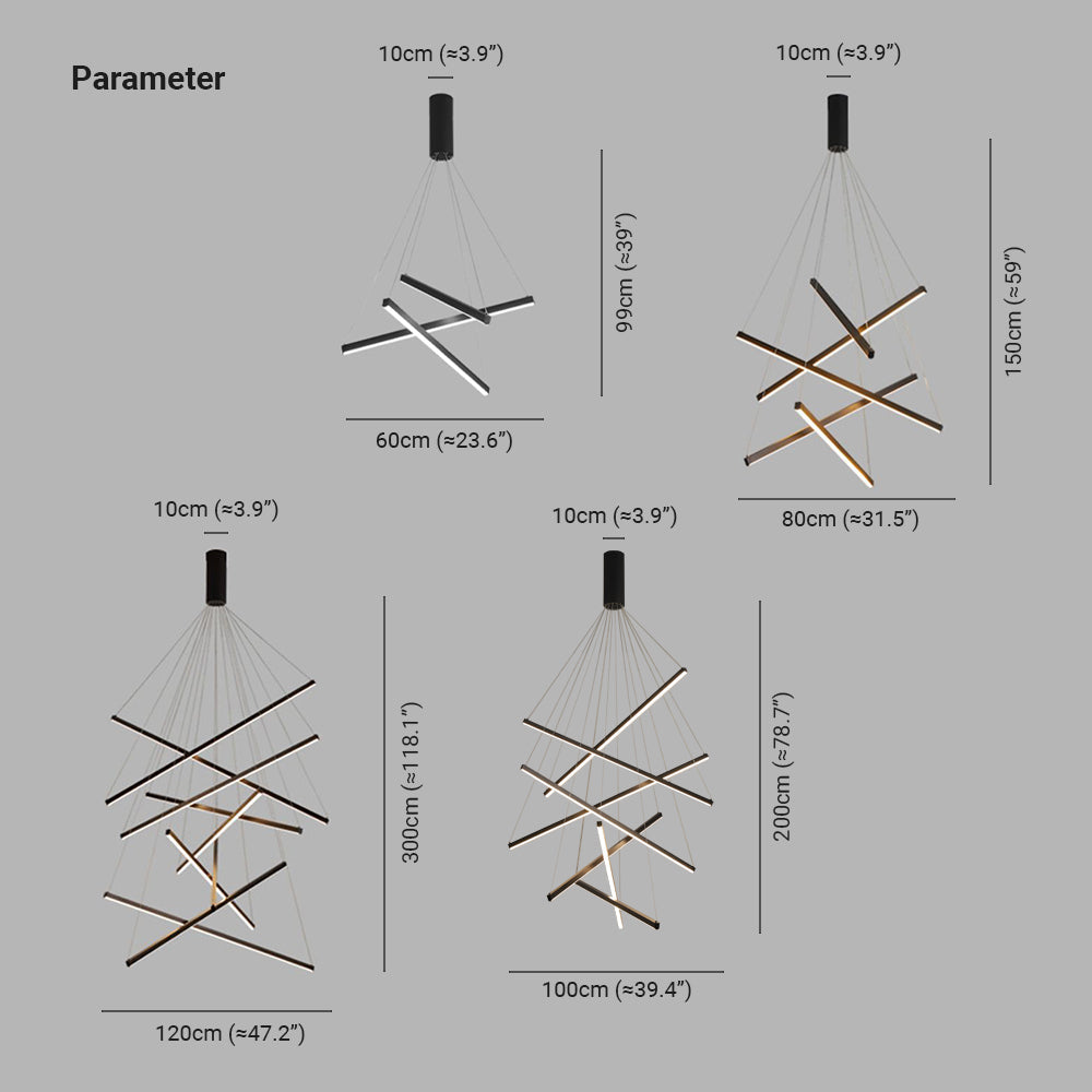 LumiHaus Geometrische LED-Pendelleuchte für stilvolles Wohnen