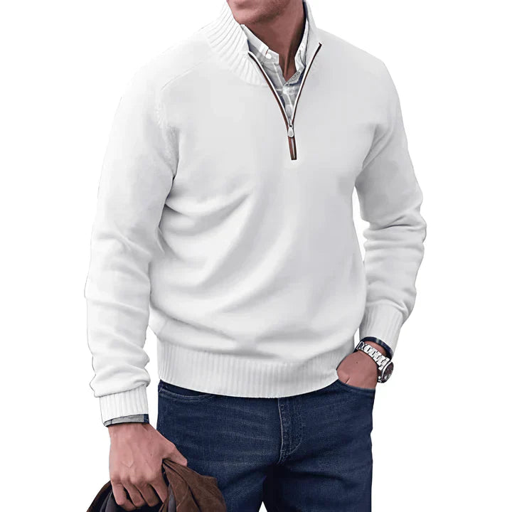 Max Half-Zip Herrenpullover – Stilvoll und Bequem für jede Gelegenheit