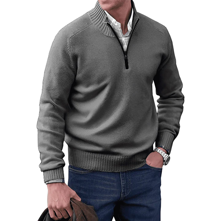 Max Half-Zip Herrenpullover – Stilvoll und Bequem für jede Gelegenheit