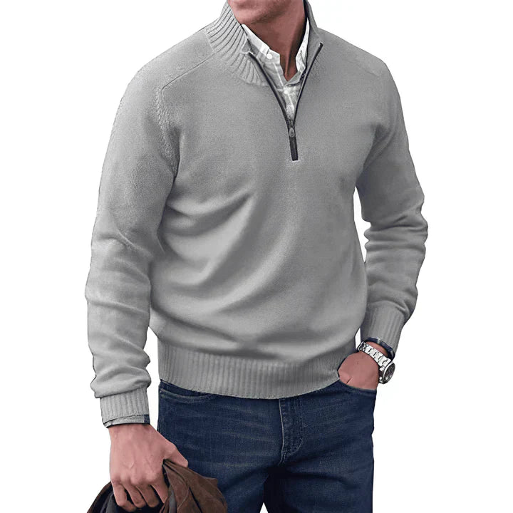 Max Half-Zip Herrenpullover – Stilvoll und Bequem für jede Gelegenheit