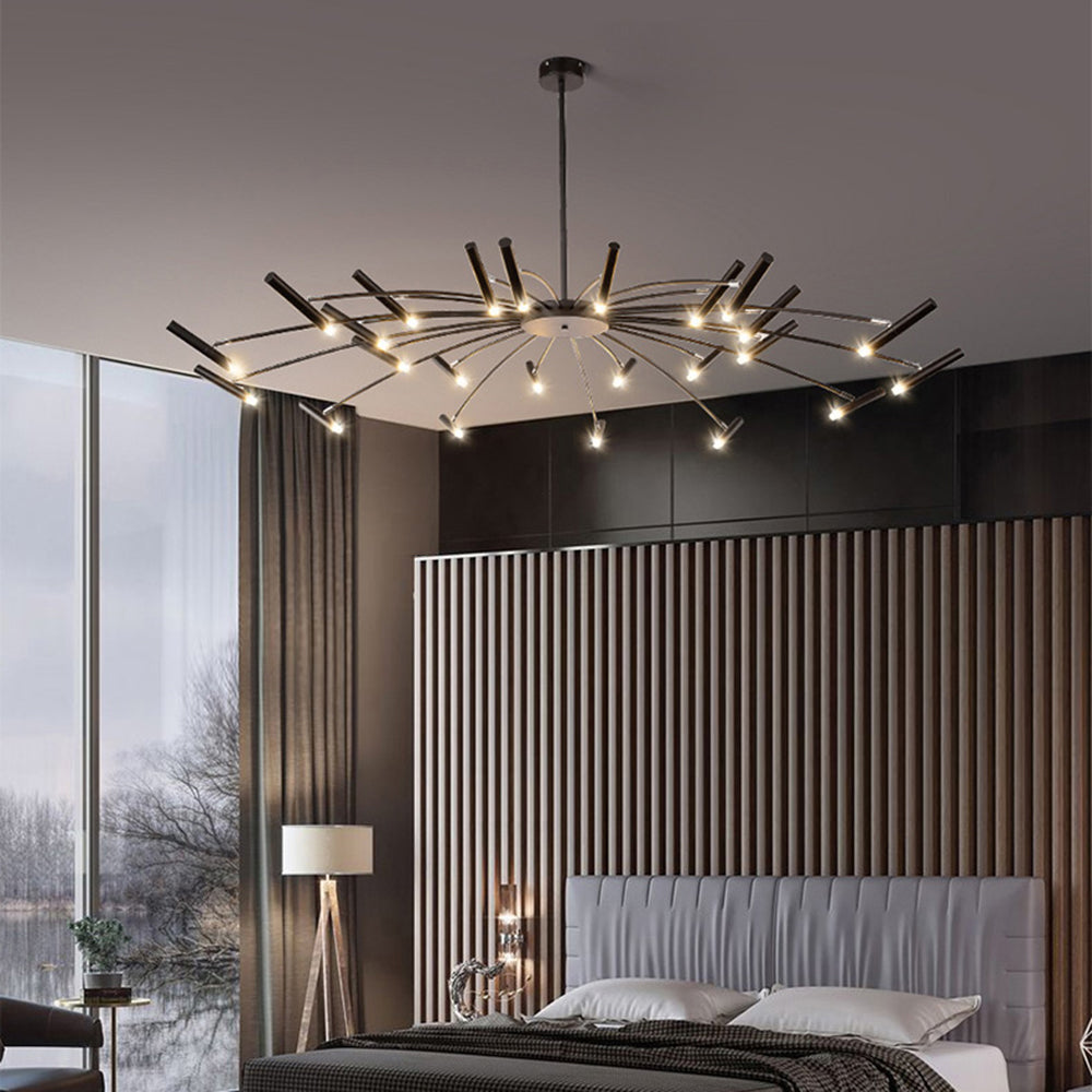 LunaLux Moderne LED-Deckenleuchte – Eleganter Blickfang für Wohn- und Essbereich