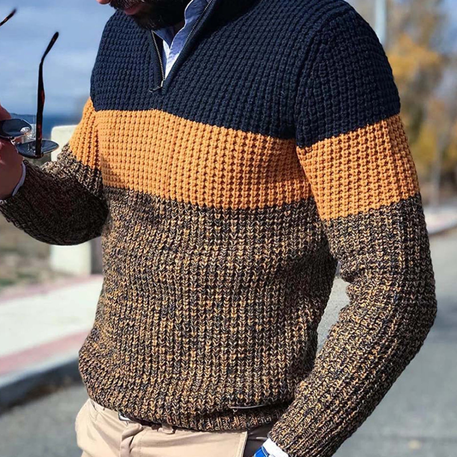 Anton Eleganter Strickpullover für Herren – Stilvoll und Bequem