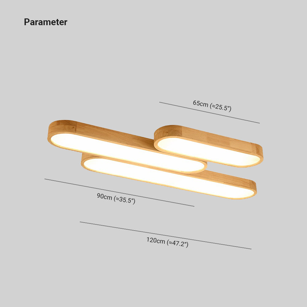 LumiStyle LED Deckenleuchte – Modernes Design aus Holz & Acryl