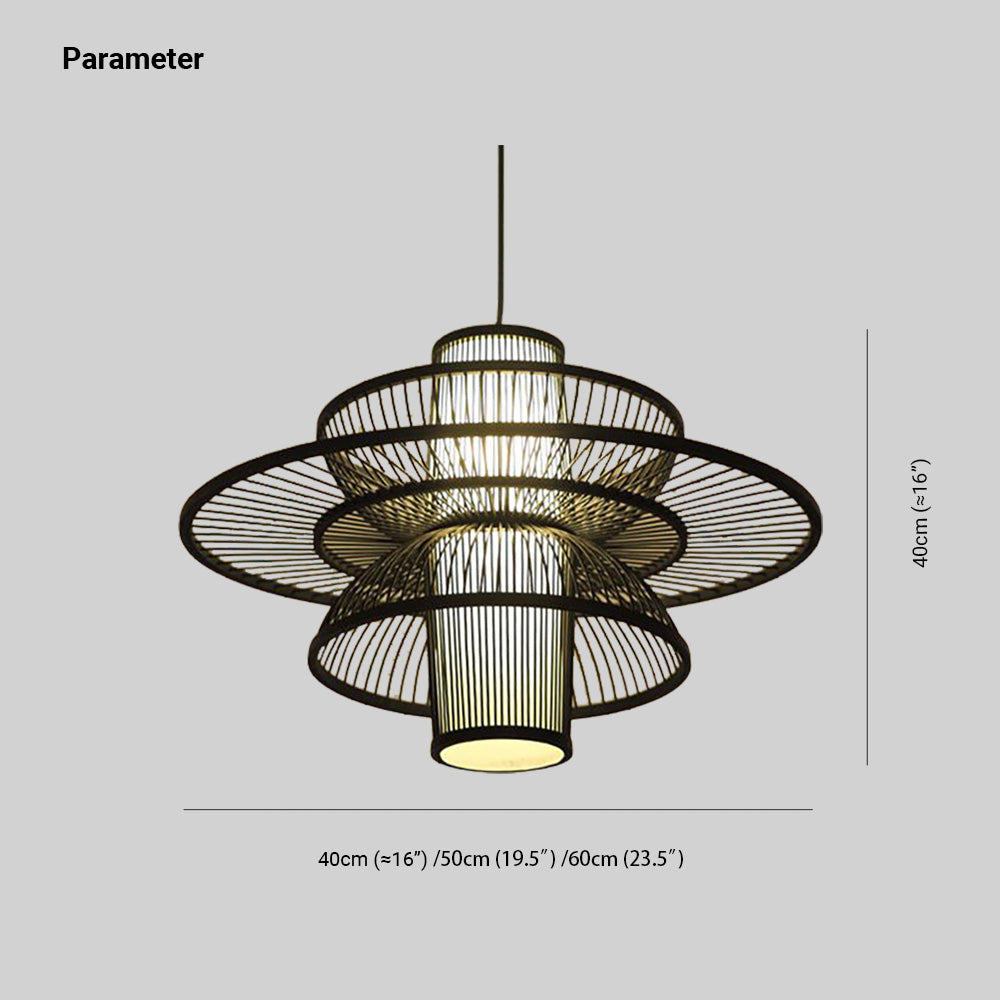 UrbanGlow Elegante Rattan-Hängelampe – Stilvolles Design für moderne Räume