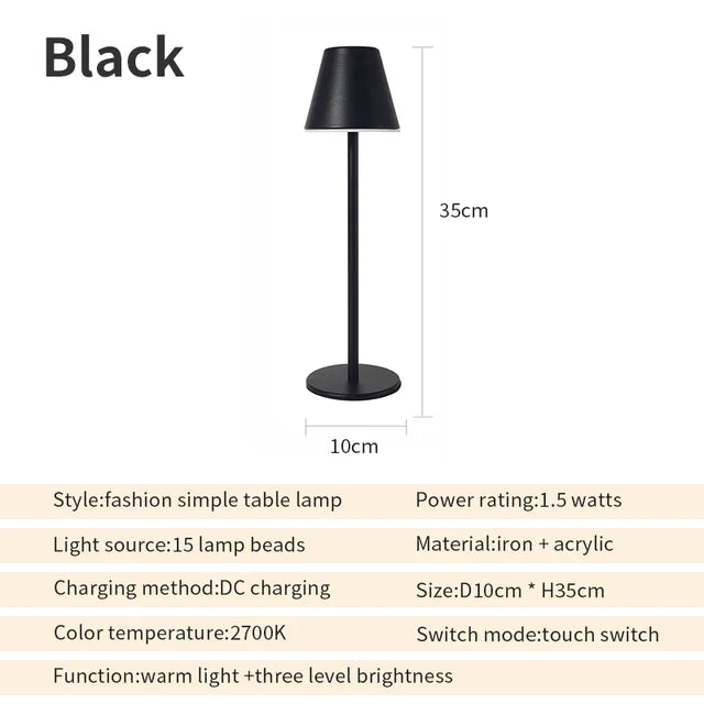 GreenLight - Nachhaltige Wiederaufladbare LED-Tischlampe