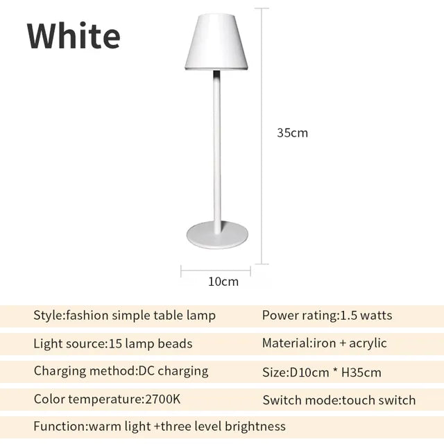 GreenLight - Nachhaltige Wiederaufladbare LED-Tischlampe