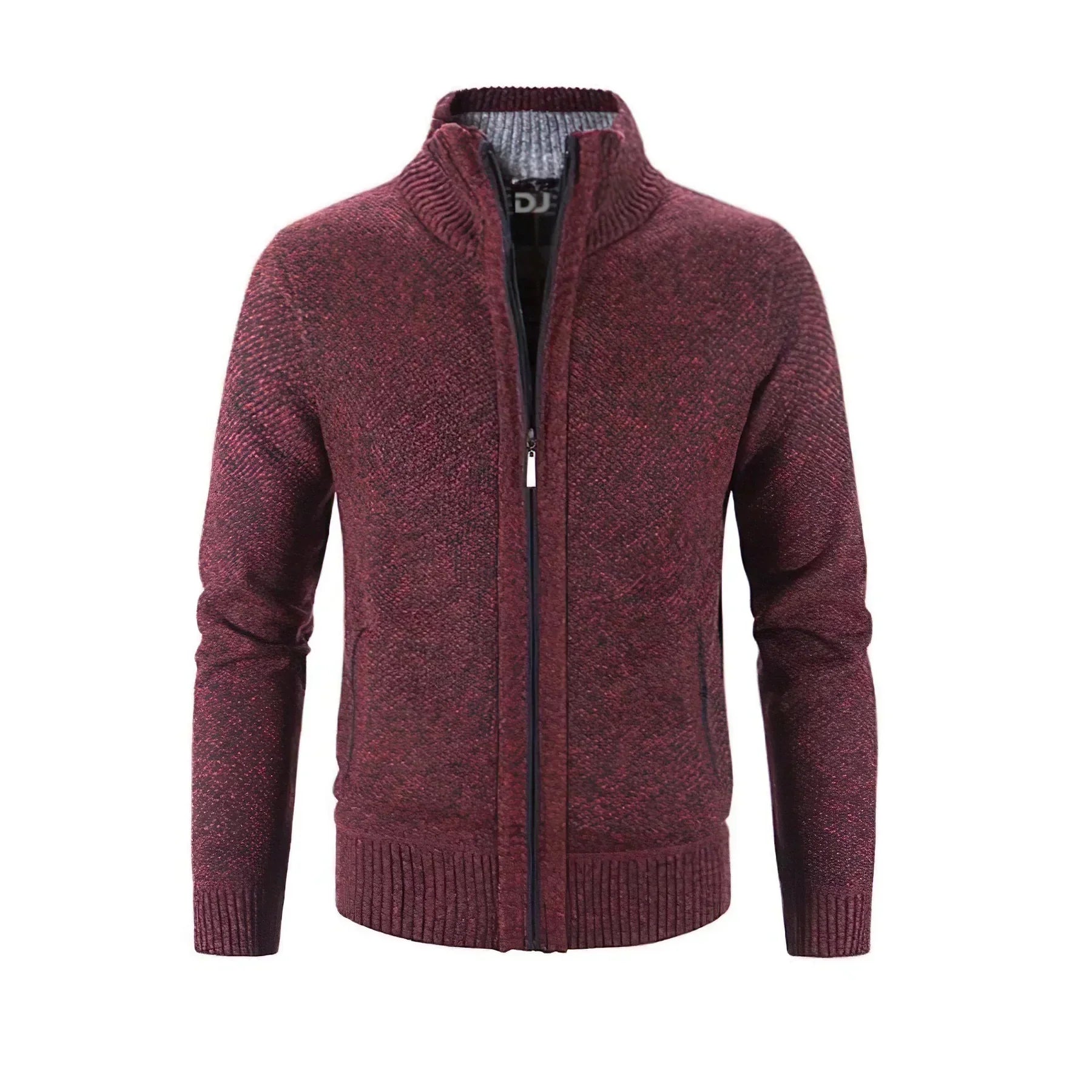 Markus Elegante Herren Strickjacke mit Reißverschluss