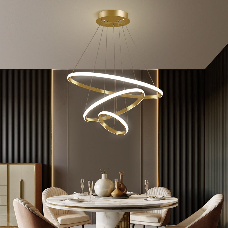 LumiCasa Modernes LED-Ring-Pendellampe-Design