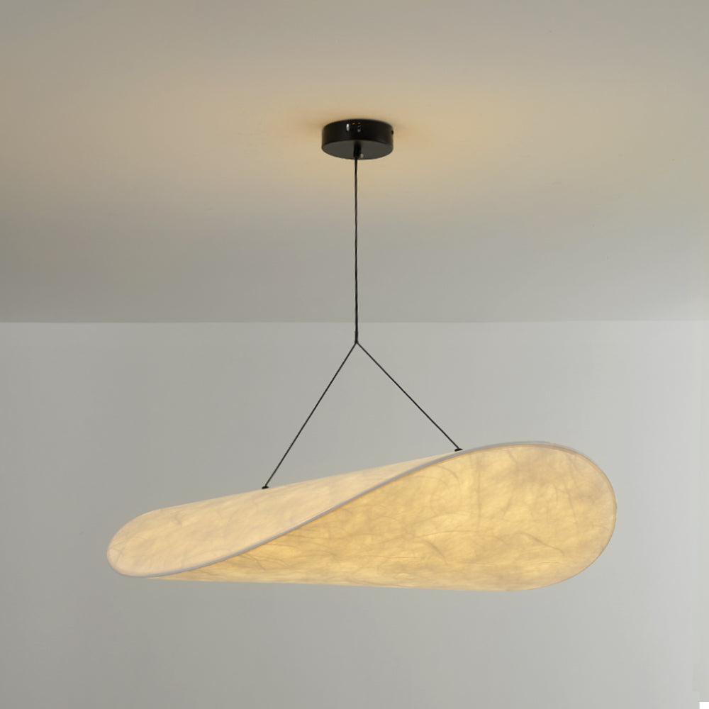 LumiDesign Moderne LED-Hängelampe aus Metall mit Kunstseide-Finish