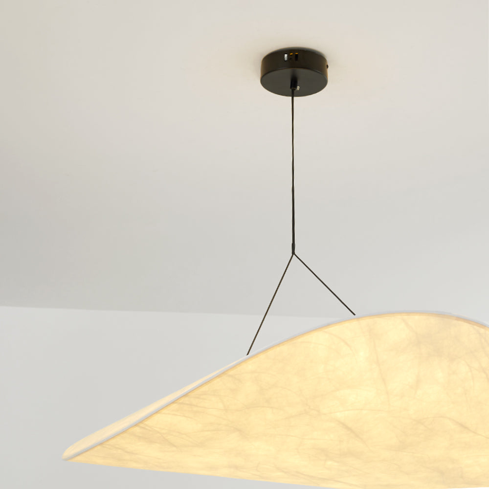 LumiDesign Moderne LED-Hängelampe aus Metall mit Kunstseide-Finish