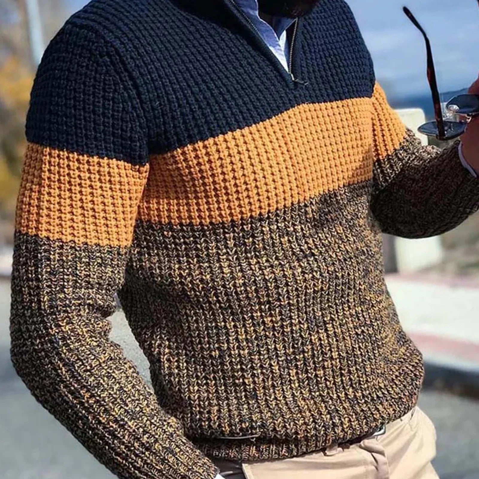 Anton Eleganter Strickpullover für Herren – Stilvoll und Bequem