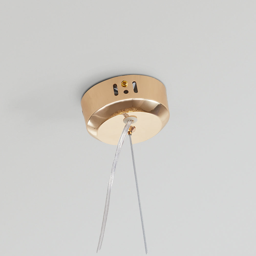 LuxiLight Moderne LED Pendelleuchten in Gold-Weiß für stilvolle Wohn- und Essbereiche