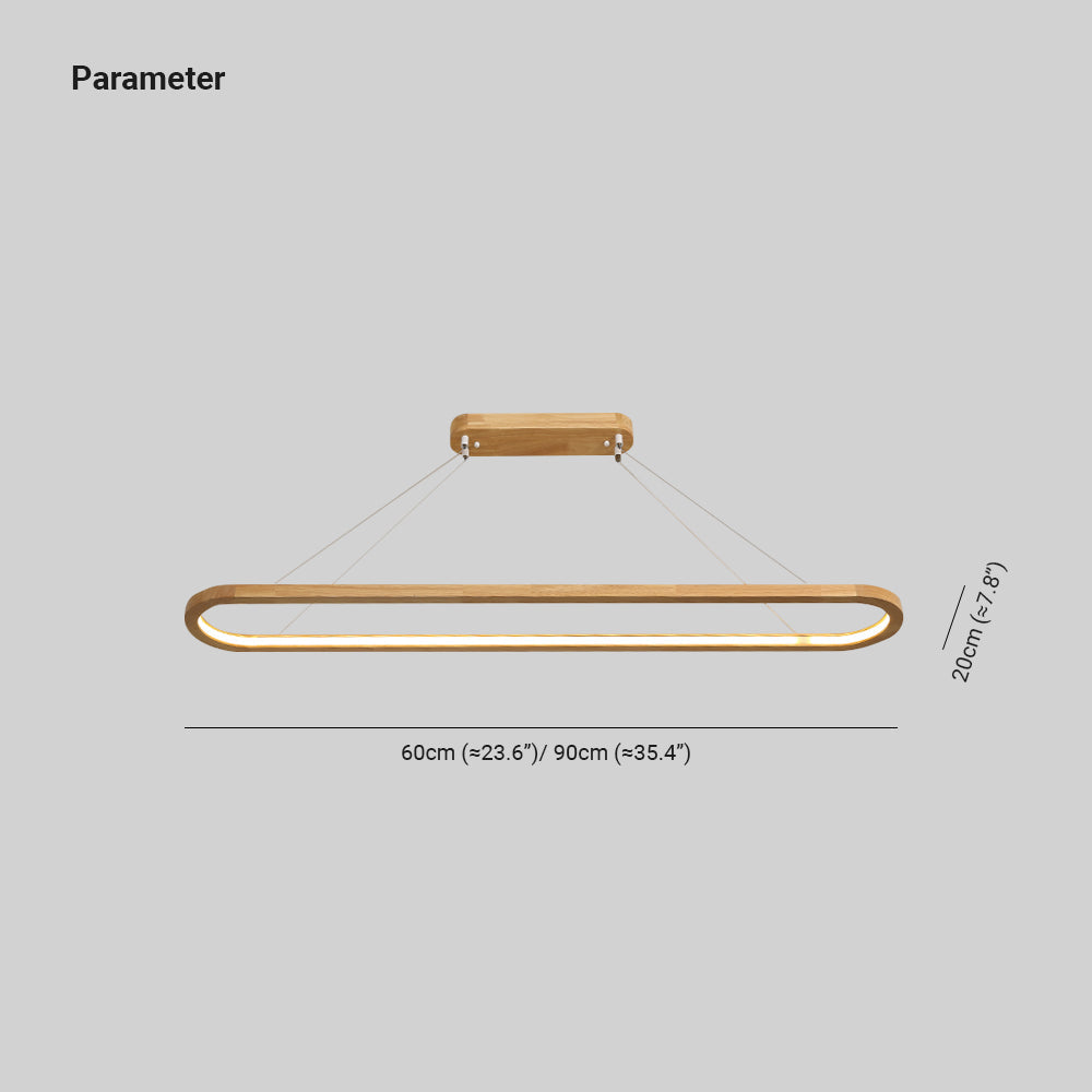 LustaLum Moderne Pendelleuchte aus Holz und Acryl für stilvolles Schlafzimmerambiente