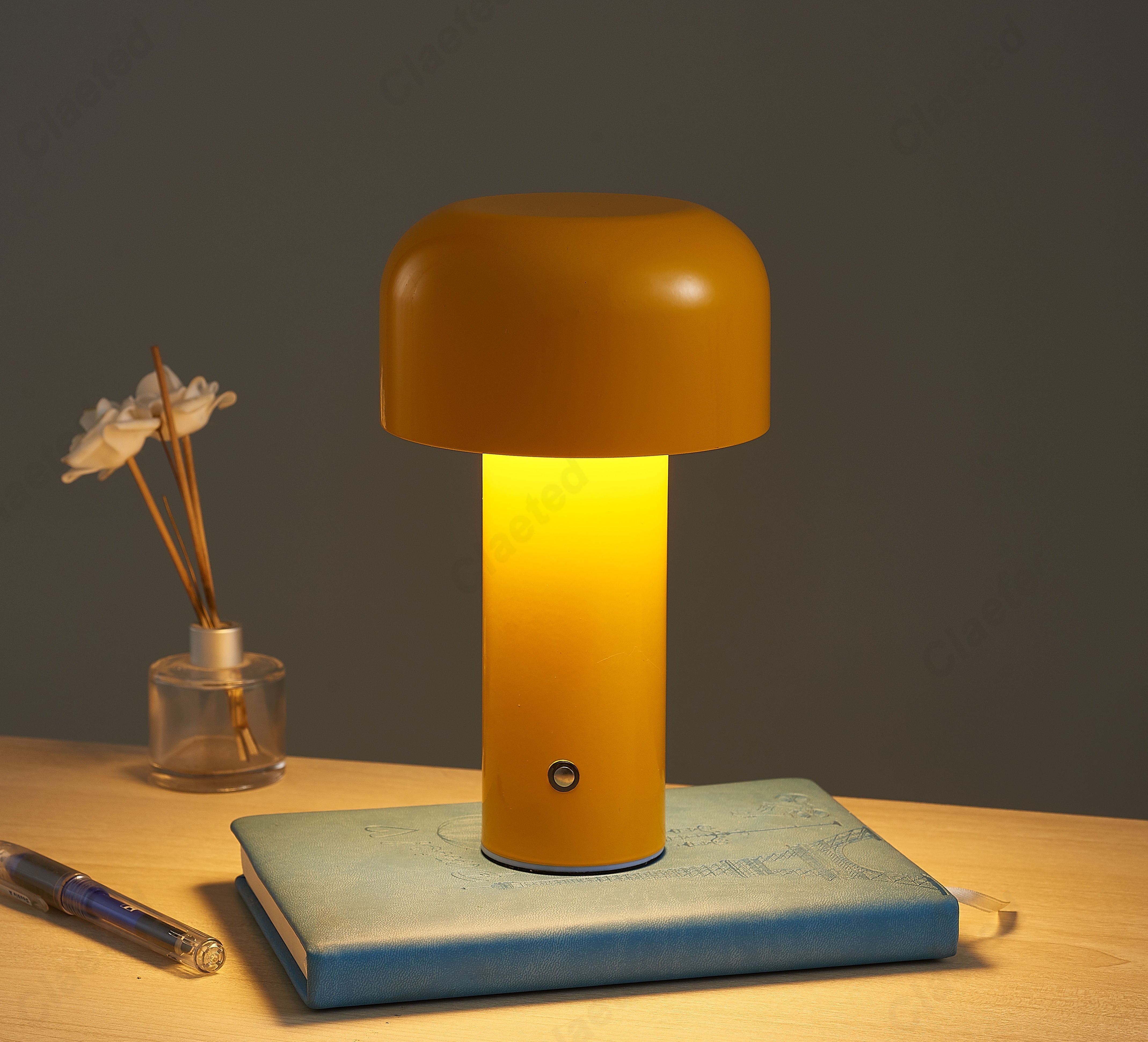 LumiDesign Stilvolle Touch-Tischlampe im Pilz-Design